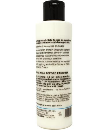 Argentum Plus Silver-MSM Mollu-Skin Foam Bath 200ml - Non-Fragranced - Buy Online on GoSupps.com