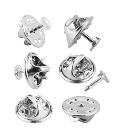 120 Pairs Butterfly Clutch Tie Tacks Pin Back Replacement with 8mm Length 4mm Width Blank Pins for Craft Making (4mm  Silver) Silver 4mm - Buy Online on GoSupps.com
