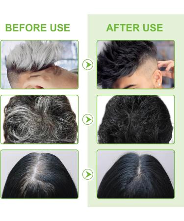  Uocasi Dye Shampoo For White Hair Instant Dye Shampoo For Men And Women - Natural And Durable Hair Care Shampoo Plant Dye 3 In 1-500 ML Black - Buy Online on GoSupps.com