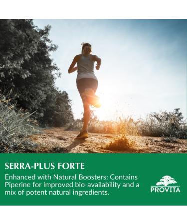 Provitas Serra-Plus Forte - Advanced Pain & Inflammation Relief with Maximum Potency Serrapeptase - 30 Capsules 30 count (Pack of 1) - Buy Online on GoSupps.com