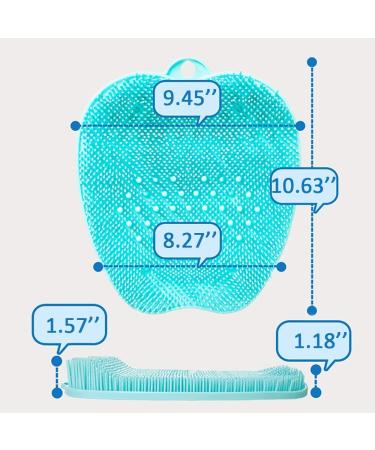 Shower Foot Scrubber Massager Mat - Kethvoz Feet Massage Cleaner Pad with Suction Cups and Soft Bristle Brush for Exfoliating Dead Skin - Buy Online on GoSupps.com