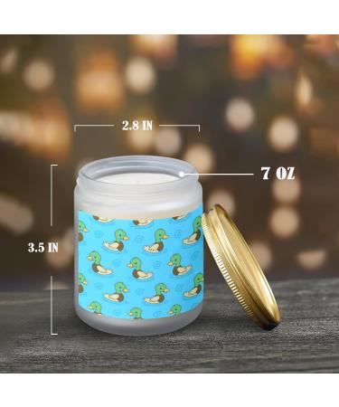 Orange Lemon Scented Candles - Aromatherapy Jar 7oz | Long Lasting Gift Set for Women - Cute Funny Ducks Birthday Gift - Buy Online on GoSupps.com