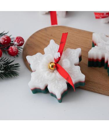 Christmas Gift - Snowflake Aromatherapy Candle | Home Festival Decoration | 8x7x3cm - Buy Online on GoSupps.com