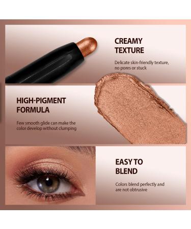 Buy Matt Shimmer Eyeshadow Pen - Water-Resistant Champagne #04 | Smooth & Pigmented Creamy Eye Makeup for International Shipping - Buy Online on GoSupps.com