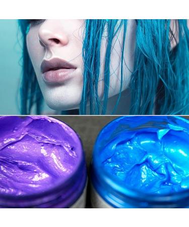 Buy Temporary Blue Hair Color Wax | Washable Natural Hair Spray for Kids & Adults | Perfect for Cosplay Halloween & Parties - Buy Online on GoSupps.com