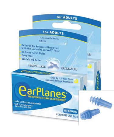 EARPLANES EARPLANES Earplugs Ear Protection from Flight Air and Noise Sound