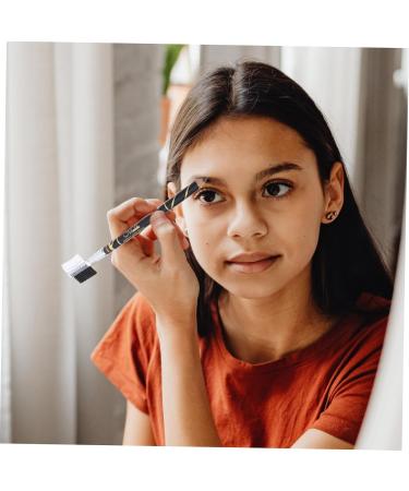 Mipcase 4pcs Two-in-one Eyebrow Pencil Black Eyeliner Pen Eyeliner Black Makeup Pencils with Eyebrow Comb - Buy Online on GoSupps.com