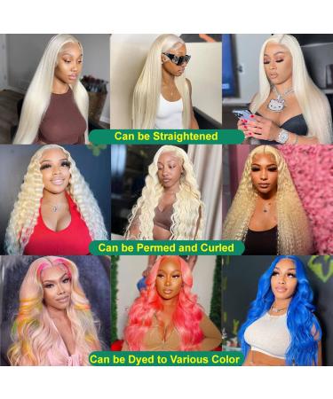 Dheridy 13x6 30 Inch 613 Body Wave Blonde Lace Front Wig - Pre Plucked 150% Density HD Lace Frontal Wig - Glueless Human Hair Wig - Buy Online on GoSupps.com