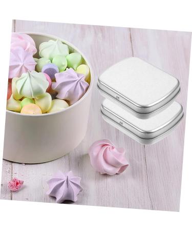 STOBOK 10pcs Boxes Mini Storage Tin Box The Christmas Candle Small Tin with Lid Storage Boxes with Lids Jar Silver 6.00X4.70X1.50CM - Buy Online on GoSupps.com