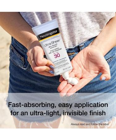 Neutrogena Sunscreen Lotion SPF 30 Ultra Sheer Dry-Touch Sun Cream Oxybenzone-free Dermatologist-tested Water Resistant & Non-Greasy 88mL 88 ml (Pack of 1) SPF 30 - Buy Online on GoSupps.com