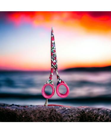 Professional Hair Cutting Scissors Shears Barber Salon Hairdressing Scissor (6.5" Super Cut Blue Pink) - Buy Online on GoSupps.com