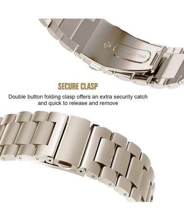 Band Compatible with Fitbit Sense Bands and Fitbit Versa 3 Bands  Solid Stainless Steel Wrist Watch Band Metal Replacement Straps Accessories for Women Men (Gold/Bronze) - Buy Online on GoSupps.com