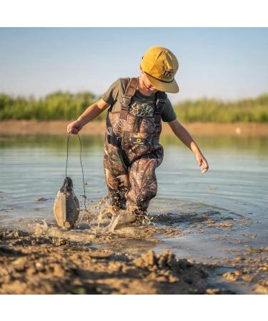 DRYCODE Kids 4mm Neoprene Chest Waders with Insulated Boots - Youth Waterproof Warm Waders for Duck Hunting & Fishing - Boys and Girls Sizes 6/7, Reed Grass Brown - Buy Online on GoSupps.com
