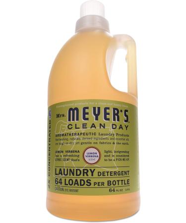 Mrs. Meyer's Laundry Detergent Lemon Verbena 64 OZ - Eco-Friendly Effective Stain Removal International Shipping Available - Buy Online on GoSupps.com