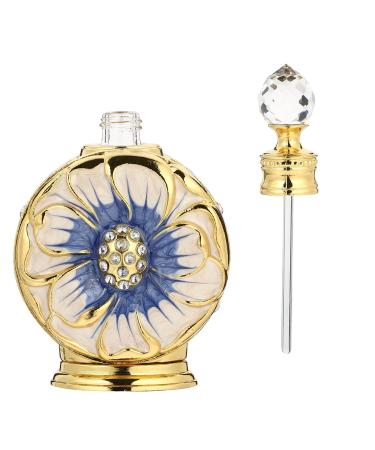 Perfume Bottle Essential Oil Bottle Perfume Dispenser Bottle Perfume Refill Bottle Empty Makeup Bottle Retro Perfume Bottle Perfume Spray Pump Storage Bottle Travel Rose Glass