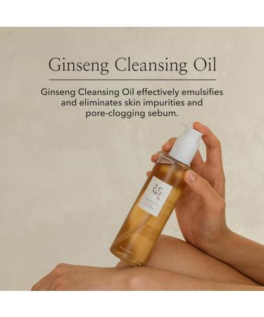 Beauty of Joseon Ginseng Cleansing Oil - Waterproof Makeup Remover for Sensitive & Acne-Prone Skin | Korean Skincare for Men & Women | 210ml - Buy Online on GoSupps.com