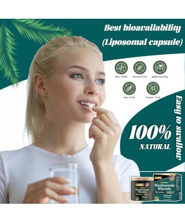 Willbin Liposomal NAD+ Supplement Nicotinamide Riboside with Resveratrol NAD Nicotinamide Riboside Boost Energy Focus Anti-Aging for Women & Men - 80 Vegan Capsules - Buy Online on GoSupps.com