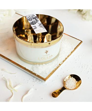 Lollia Elegance Fine Bath Salts - 20 oz. White Amber & Mirabelle | Luxury Bath Essentials for Women - Shop Internationally - Buy Online on GoSupps.com