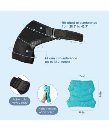 Rotator Cuff Shoulder Ice Pack - Reusable Cold Therapy Wrap for Pain Relief - Buy Online on GoSupps.com