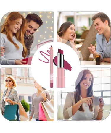 Tinted Lip Balm - Waterproof Lip Moisturizer Long-Lasting Non-Sticky Matte Waterproof Balm for Cold Winter Care and Daily Makeup - Buy Online on GoSupps.com