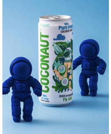 COCONAUT Pure Young Coconut Water Coconut water from 100 Young Coconuts Refreshing Lowcalorie Vegan Healthy and Isotonic in different types can of 12 x 320 ml - Buy Online on GoSupps.com