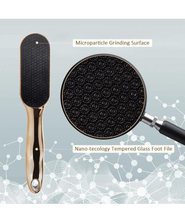 Glass Foot File Callus Remover & Nail Clipper Set | Pedicure Tools for Wet & Dry Feet - Buy Online on GoSupps.com