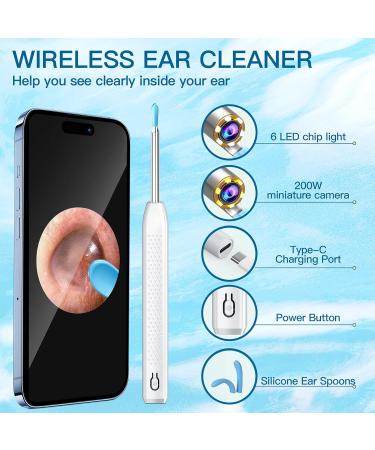 Buy 1080P HD Ear Wax Removal Tool Camera 360 Visual Ear Cleaner Kit with Rechargeable Battery & 6 Silicone Tips International Shipping Available - Buy Online on GoSupps.com