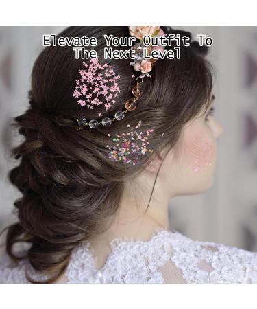 Face & Body Glitter Gel - Pink Chunky Sparkling Glitter for Festivals Raves & DIY Nail Art - Mermaid Hair & Face Paint Accessories - Buy Online on GoSupps.com