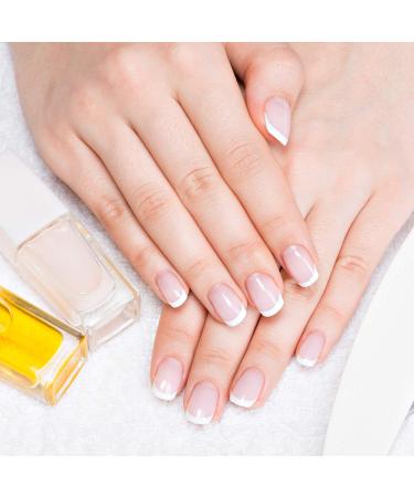 100 Short Style French False Nails in 10 Sizes with Acrylic Tips - DIY Nail Salons - Buy Online on GoSupps.com