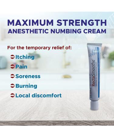 Lidocaine 5% Hemorrhoid Treatment by RectaSmoothe | Fast Pain Relief for Anorectal Disorders | 2-Pack - Buy Online on GoSupps.com