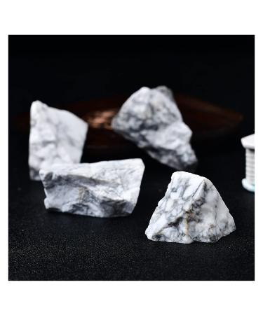 Natural Crystal Rough 1PC Natural White Turquoise Crystal Gemstone Quartz Roughness Rock Mineral Specimen Stone Home Decor Chakras Healing Ore Reiki (Color : Light Grey Size : OneColor)
