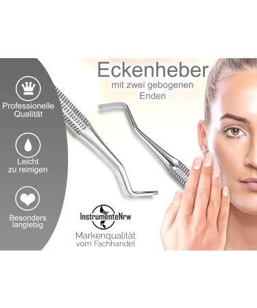 Premium Stainless Steel Corn Lifter - Nail Care & Pedicure Tool with Case | Long Wide Ends for Ultimate Foot Care - Buy Online on GoSupps.com