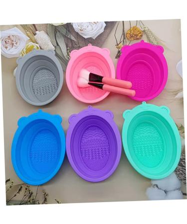 Ipetboom 6 Pcs Makeup Brush Cleaning Pad Brush Cleaner Tool Hair Brush Cleaner Makeup Scrubber Mat Silicone Brush Cleaning Cup Make up Brush Cleaner Silica Gel Brush Pad Travel Cosmetic 14x11cmx3pcs Assorted Color 1x3pcs - Buy Online on GoSupps.com