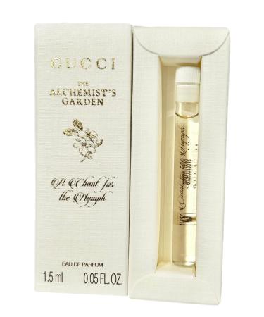 Gucci The Alchemist's Garden A Chant For The Nymph Sample Perfume Splash 1.5 ml / 0.05 oz (1 sample) unisex The Alchemist's Garden A Chant for the Nymph 0.05 Fl Oz (Pack of 1)