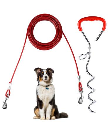 EFUTURTETIME PLUTION FOR DISCHES LICE with dog leash 9m base piral dog floor anchor herring for outdoor camping or farms ideal for small to large dogs - Buy Online on GoSupps.com