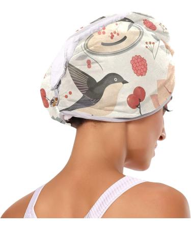 Macaroon Cupcakes Berries Hair Towels - Super Absorbent Quick Dry Turbans for Women & Girls - 2 Pack - Buy Online on GoSupps.com