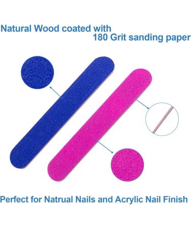 400 Pcs Mini Nail Files Bulk - Double Sided Emery Board Nail File for Natural Nails - Disposable Blue and Pink Manicure Tool Set for Home Salon Use - Travel Size for Men Women Kids - Buy Online on GoSupps.com
