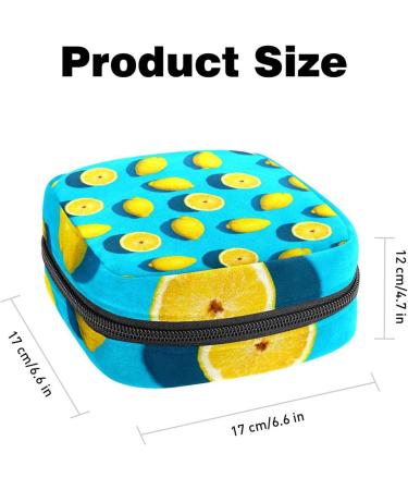 Women's Bonds Storage Pockets Stillpad Waller - Portable Summer Yellow Lemon Pattern Period Kit Bag - Buy Online on GoSupps.com