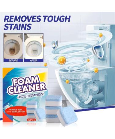 Automatic Powerful Foam Cleaner Foam Cleaner for Toilet Automatic Toilet Cleaner Toilet Bowl Cleaners Household Toilet Cleaner Toilet Cleaning Tablets for Automatic Stain Removal (2Box/24pcs) - Buy Online on GoSupps.com