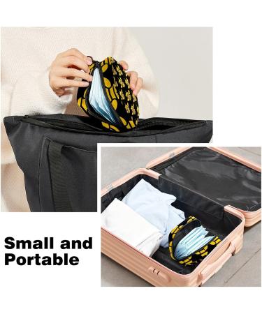 Bee Print Sanitary Napkin Storage Bag - Large Capacity Menstrual Cup Pouch & Travel Organizer - Color 7 - Buy Online on GoSupps.com