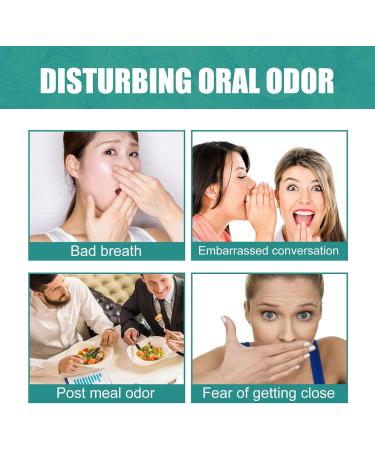 2pcs Bad Breath Eliminating Serum - Mint Purify Odor Herbal Extract - Portable Treatment for Adult Mouth Smell - Mild and Effective - Buy Online on GoSupps.com
