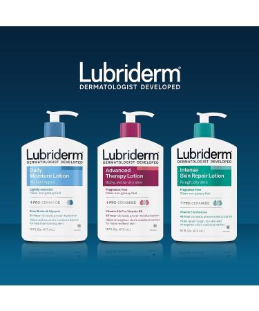 Lubriderm Skin Therapy Hand & Body Lotion 16 Oz Pump - Hydrating Moisturizer for All Skin Types - International Shipping Available - Buy Online on GoSupps.com