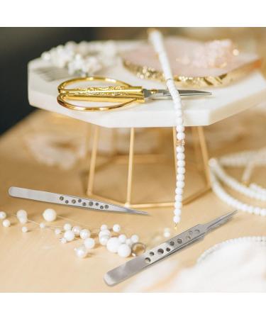 TeHaux 20-Piece Stainless Steel & Ceramic Tweezers Set | Precision Tweezers for Eyelash Extensions and Crafts - International Shipping Available - Buy Online on GoSupps.com