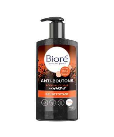 Biore Anti-Pimple Cleansing Gel with Charcoal + Salicylic Acid 200ml