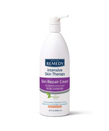 Medline Remedy Intensive Skin Therapy Skin Repair Cream with Phytoplex 32 oz. Body Lotion for Cracked Dry or Irritated Skin Eczema Rash Dermatitis NEW Skin Repair Cream