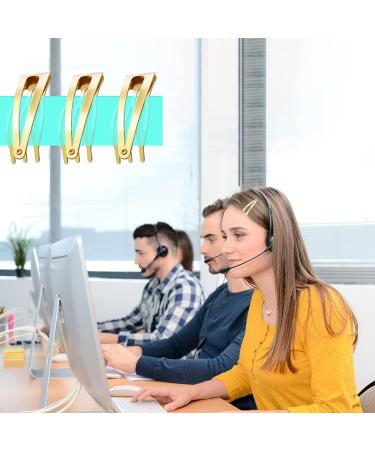Mbsomnus 18pcs Double Grip Snap Hair Clips - Gold | Hair Barrettes for Women, Girls, Salon Styling - Hair Accessories - Buy Online on GoSupps.com