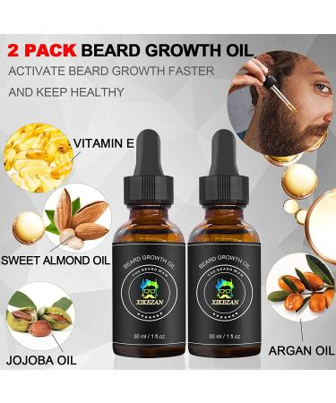 Ultimate Beard Growth Kit - 9 Essential Items for Men | Grooming Set with Oil, Roller, Wash & More | Perfect Christmas Gift for Dad - Buy Online on GoSupps.com