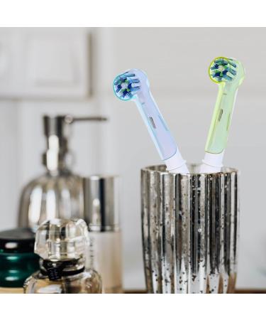 MELTU 2 Pcs Toothbrush Head Covers for Oral B Electric Toothbrush Round Heads - Transparent 2 - Buy Online on GoSupps.com