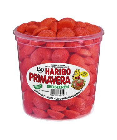 HARIBO Primavera Strawberries, Pack of 2 (2 x 1.05 kg)