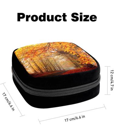 Autumn Trees Period Bag | Sanitary Napkin Storage & Makeup Pouch - Color4300 - Buy Online on GoSupps.com